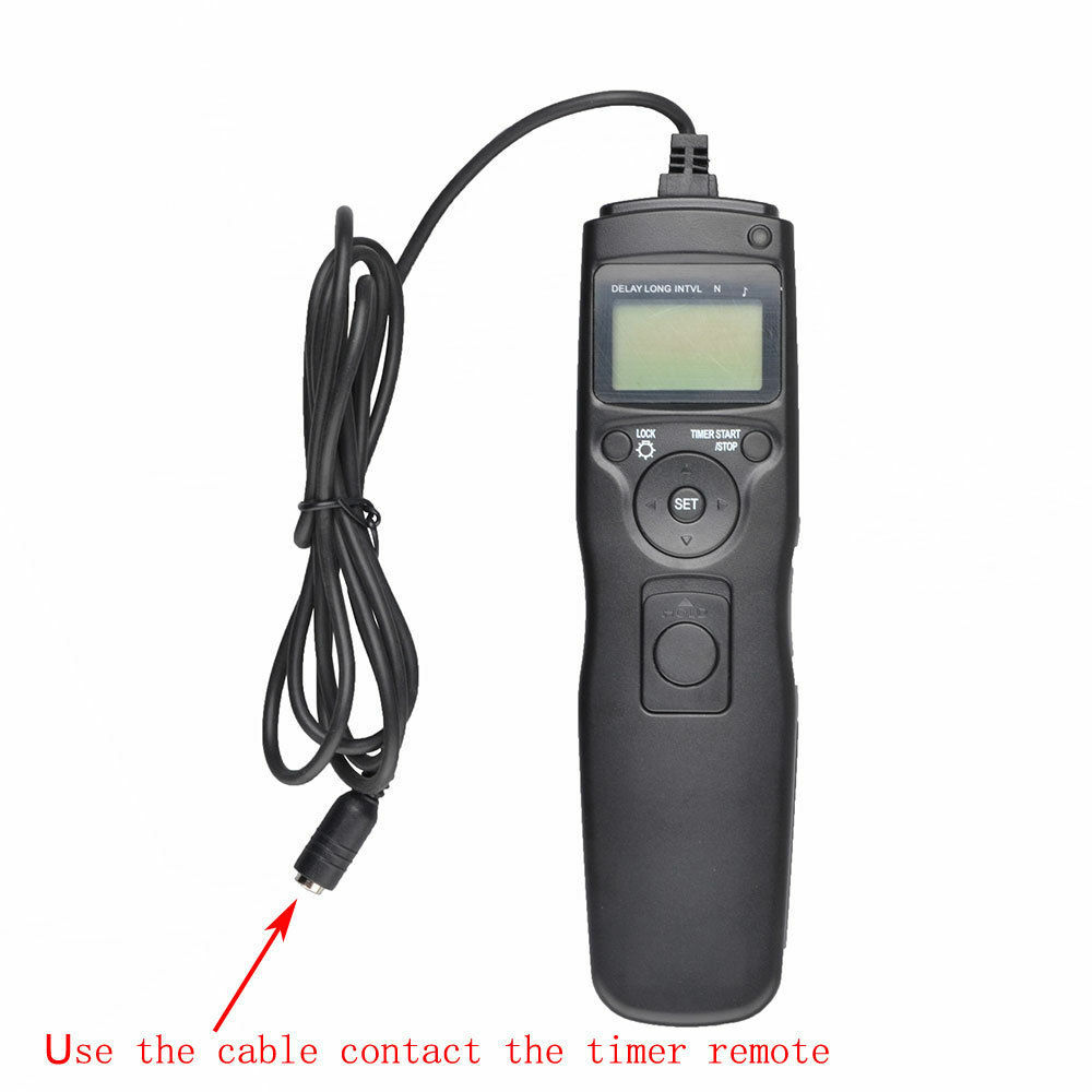 LCD Intervalometer Timer Remote For Sony A58 NEX-3NL A7 A7R A6000 A3000 HX300