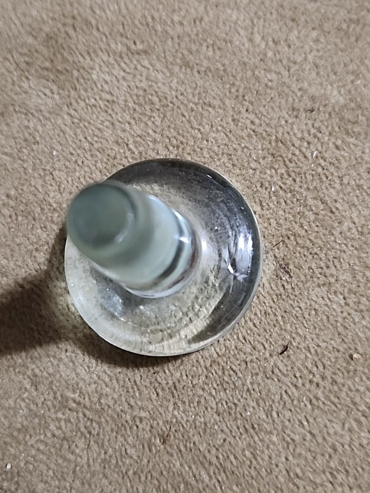 Antique Glass 1 1/4'' Clear Bottle Stopper