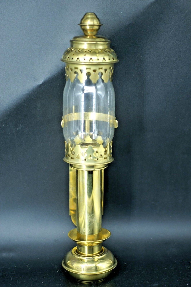Brass Wall Lantern Wall Mount Candle Holder interpur # 1297