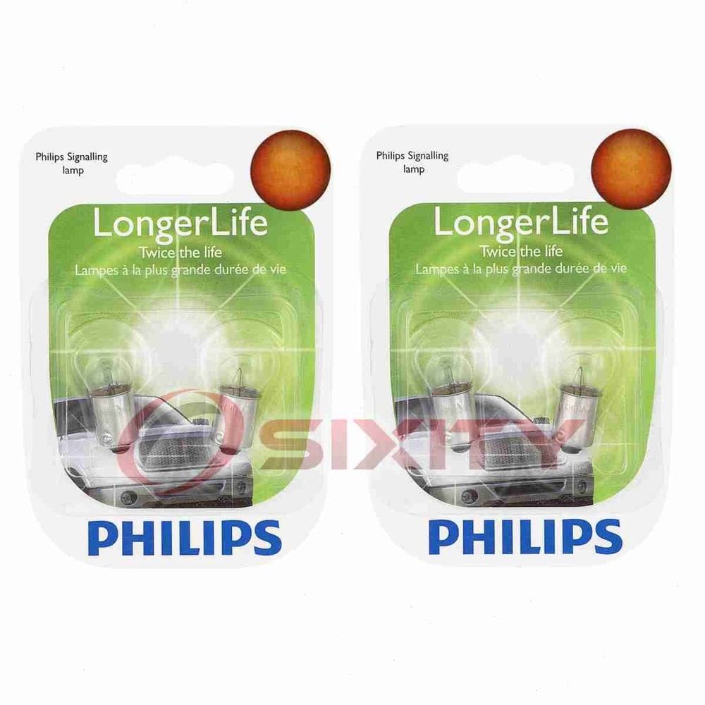 2 pc Philips Turn Signal Indicator Light Bulbs for Oldsmobile 98 Custom ta