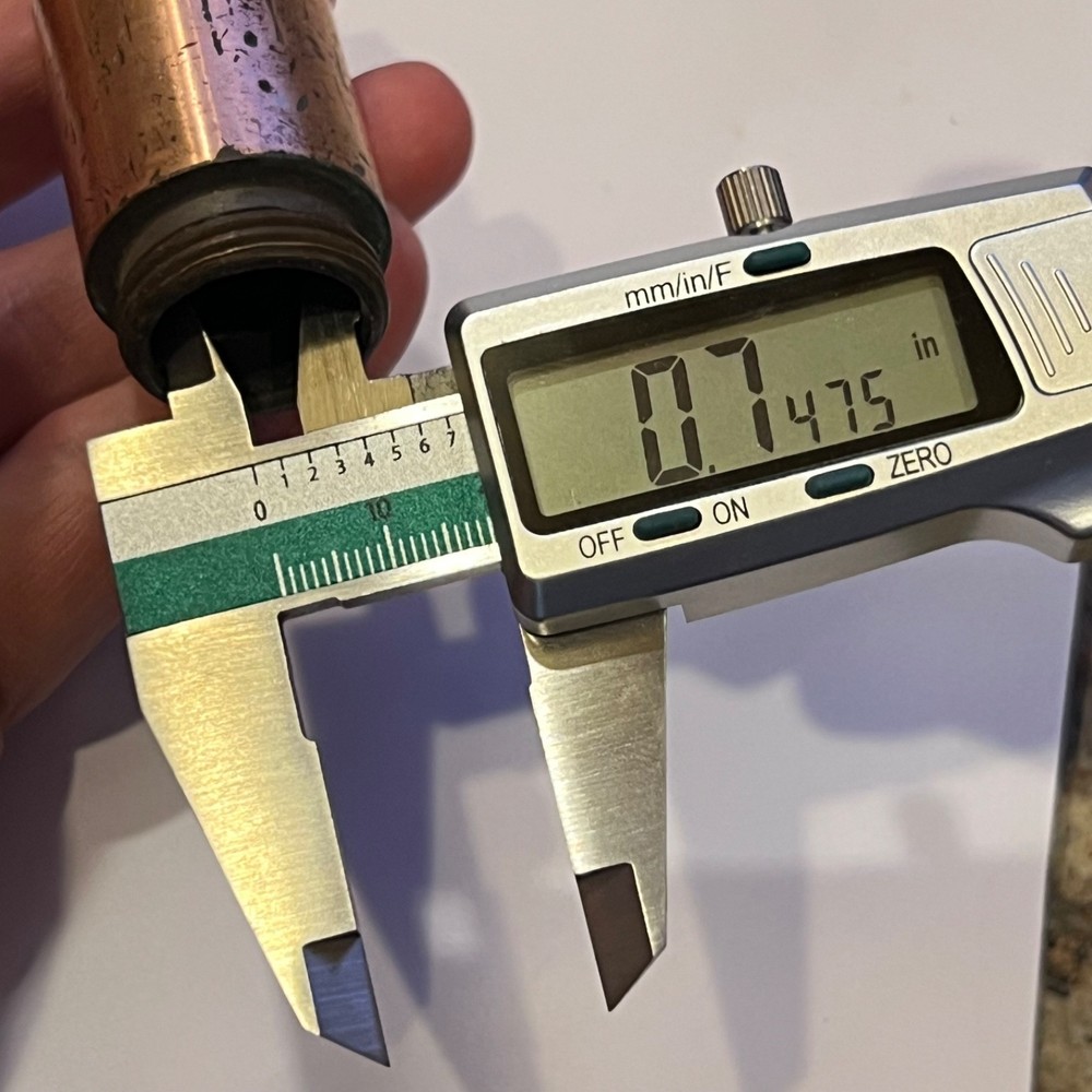 Copper Soldering Iron Tip Threaded 1 1/8" #5