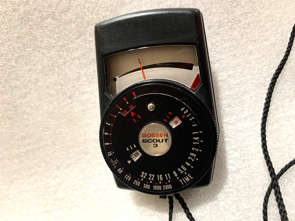 Vintage GOSSEN SCOUT 3 Camera Flash Light Exposure Meter-Tested