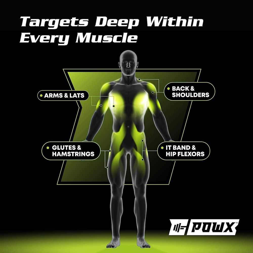 POWX 18” High Density Teardrop Roller Deep Tissue Massager Relieves Muscles