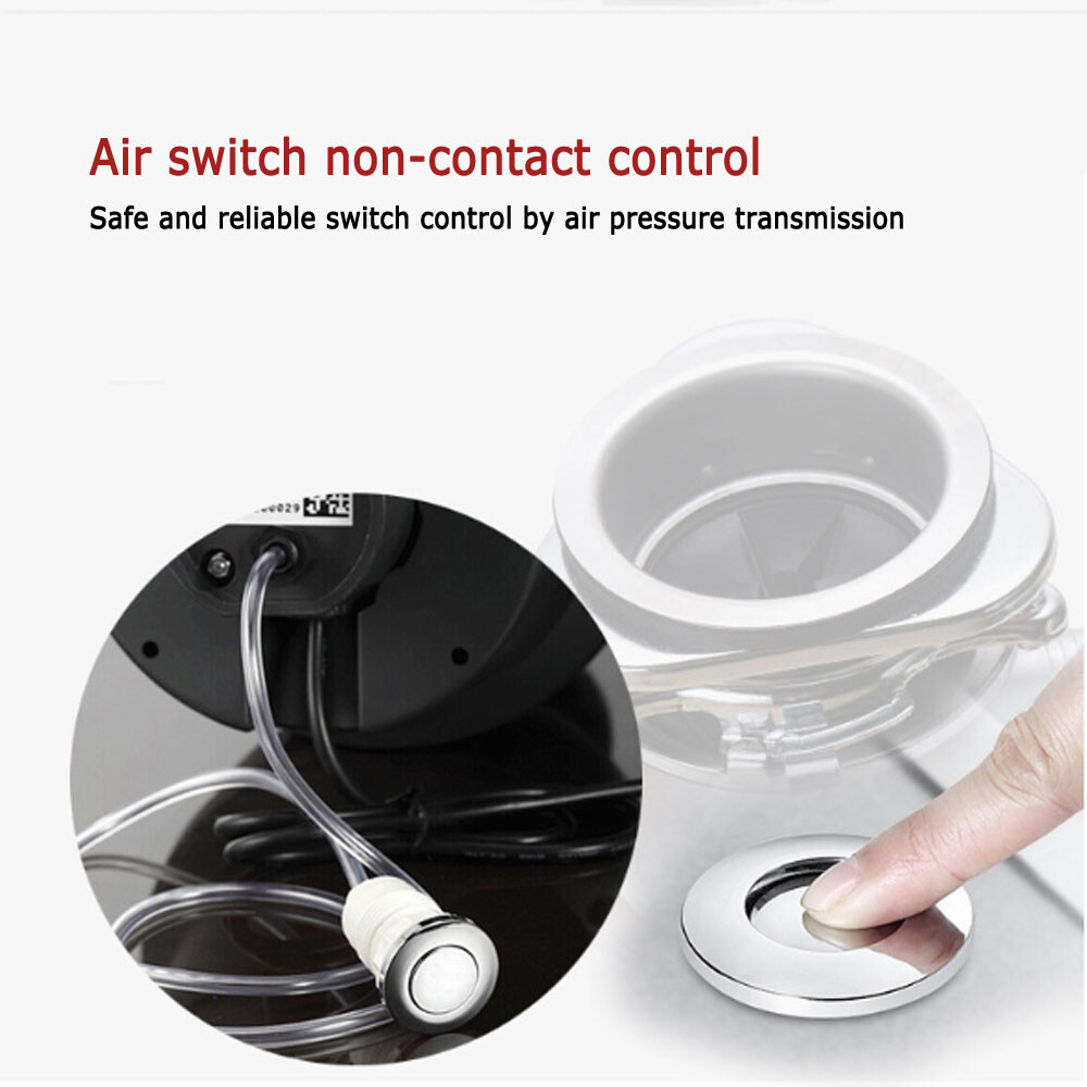 110V Kitchen Food Waste Processor Disposer Garbage Disposal Crusher 1400mL