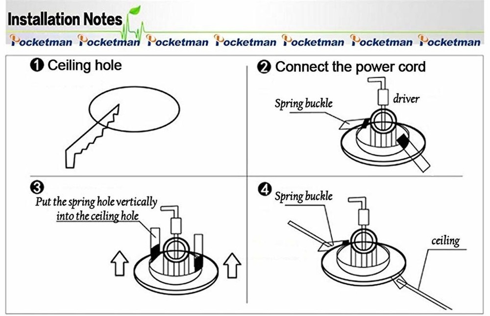 10 Pack LED Recessed Downlight Dimmable Adjustable Angle Ceiling Light 3W/4W/5W
