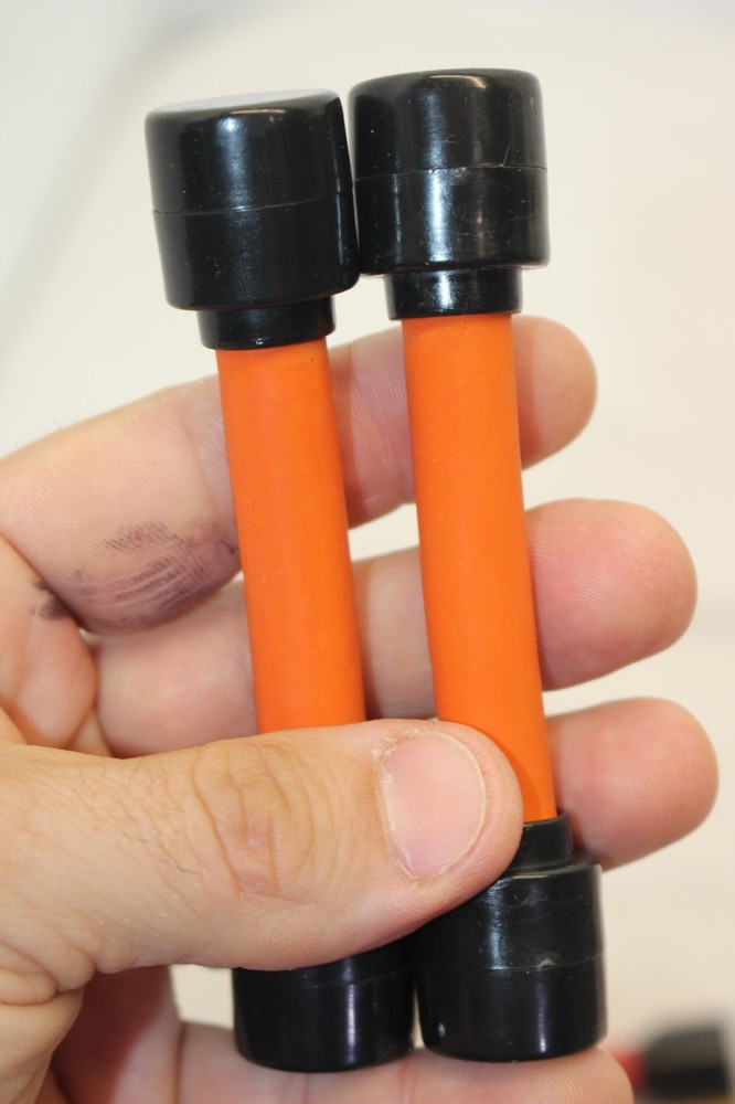 6 Six Second Abs Exercise Machine Replacement Rubber Band Set of 2 Orange/Medium