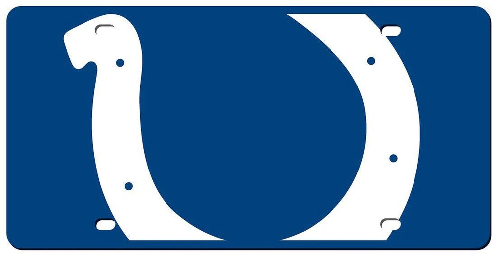 Indianapolis Colts License Plate - Acrylic Mega Style