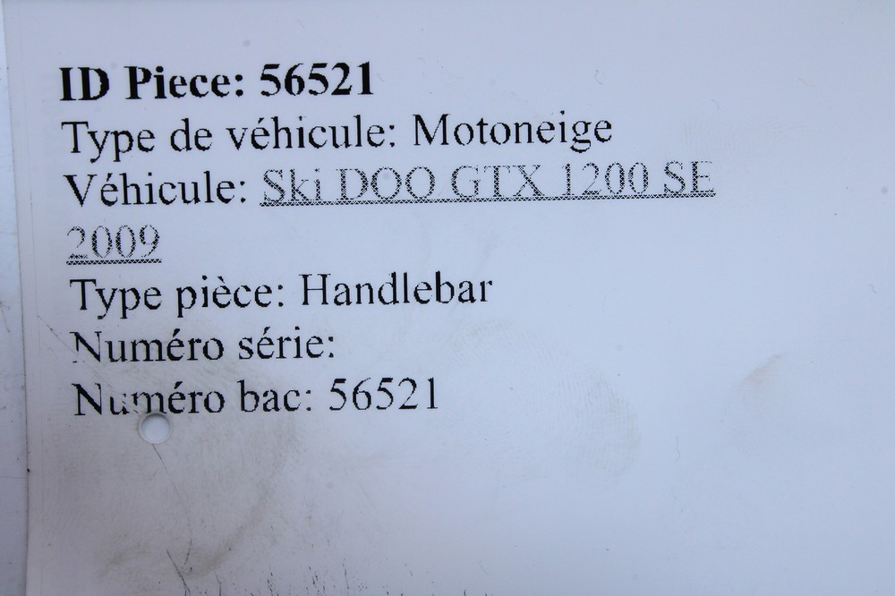 09-13 Ski-doo Gtx 1200 Se 4 Tec Handlebars Handle Bars 506152304