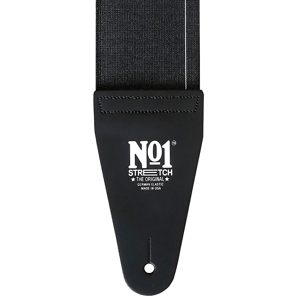 No1 Stretch Strap No1 Elastic Guitar Strap Black Large