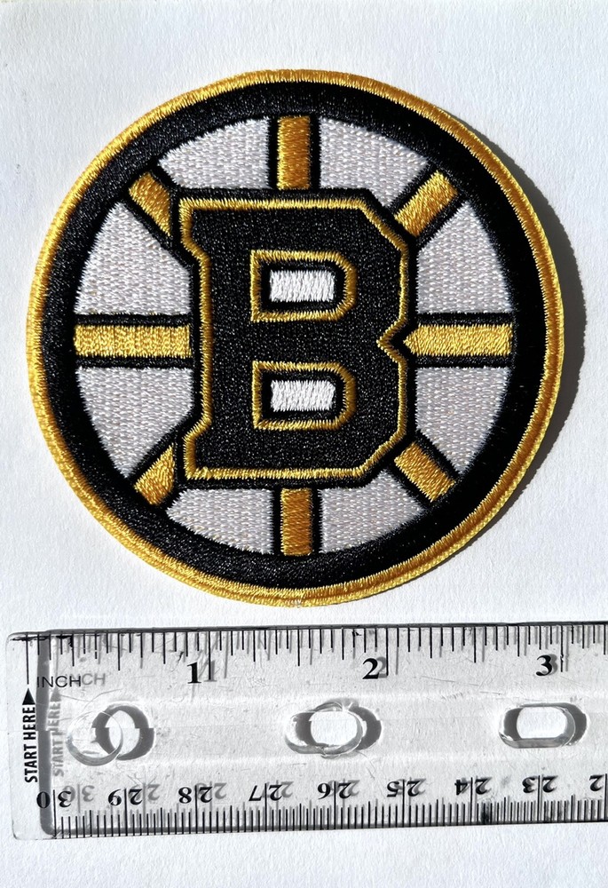 BOSTON BRUINS EMBROIDERED IRON ON PATCH 3” DIAMETER FREE SHIPPING