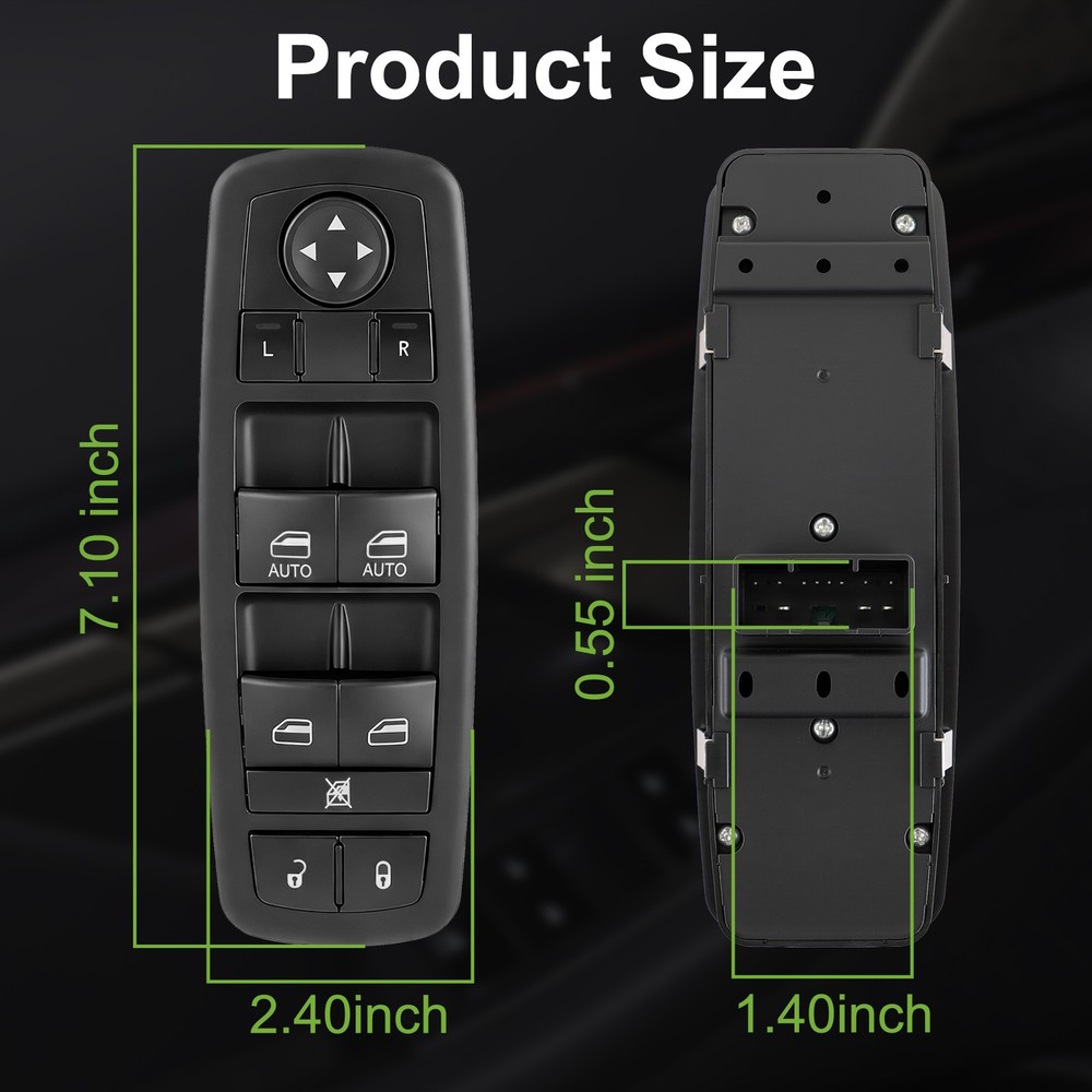 Left Master Power Window Control Switch For for Jeep Cherokee 2015-2022