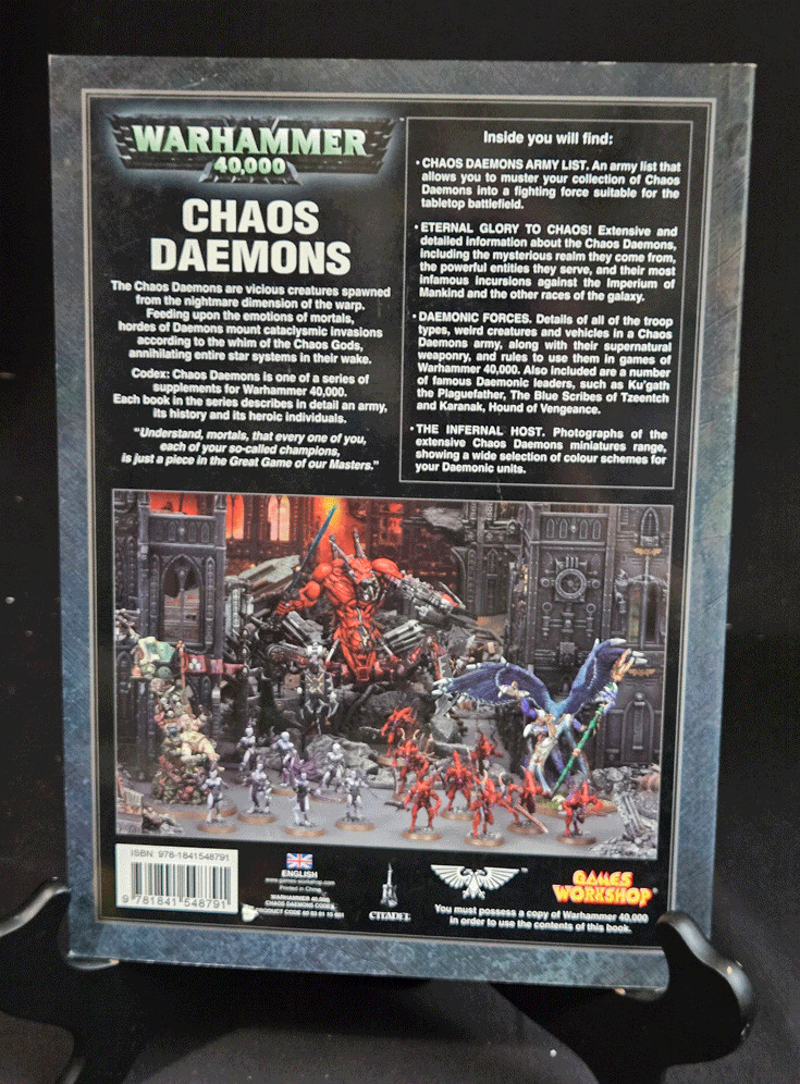 Warhammer 40K Chaos Daemons Codex Softcover Games Workshop