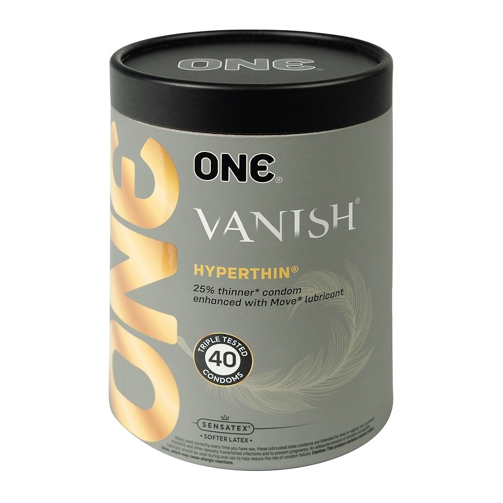 One Vanish Hyperthin Condoms - Latex - 40 count