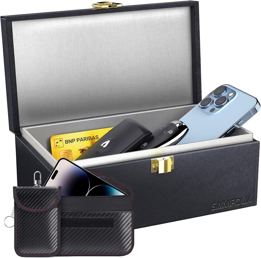 2-Pack Faraday Box & Pouch Set - Ultimate Anti-Theft Car Key Protector