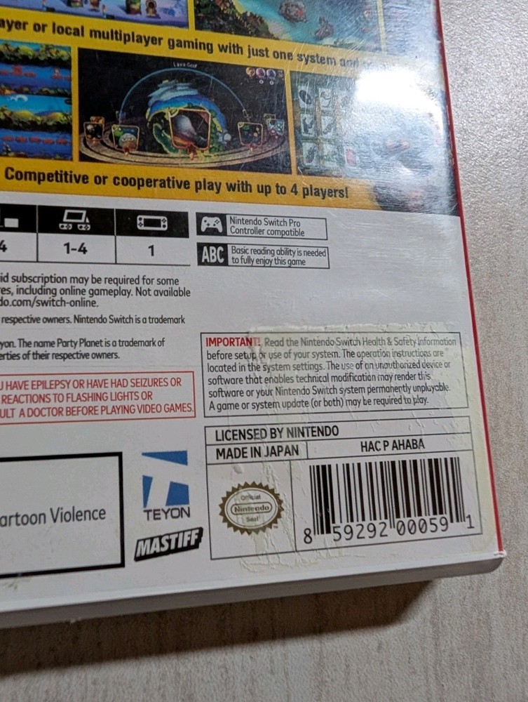 NO GAME Party Planet Case Nintendo Switch