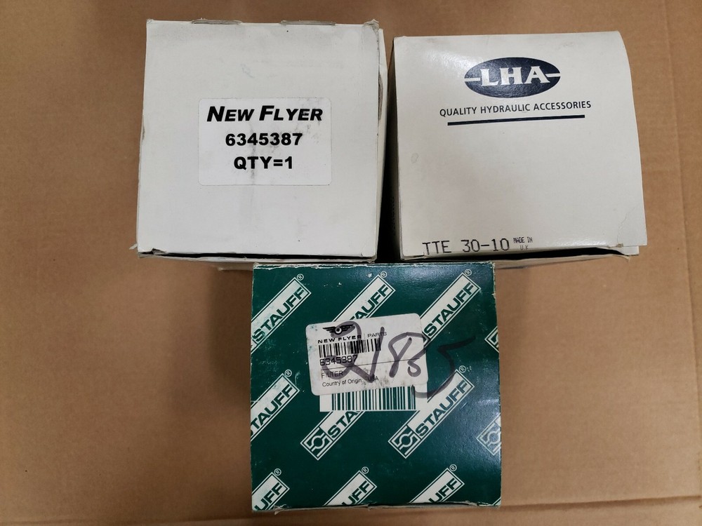 LHA TTE-30-10, STauff SFCT-5710E, NEW FLYER 6345387 Hydraulic Filter New Old Stk