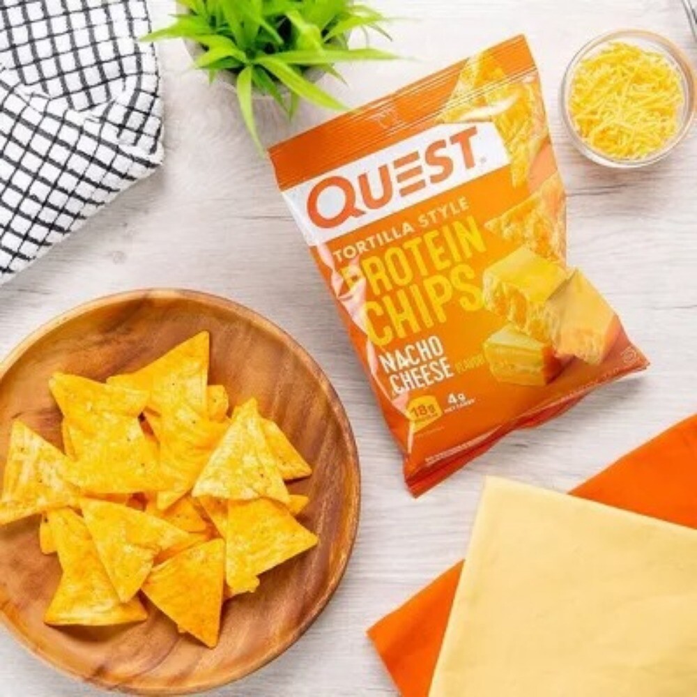 Quest Nutrition Tortilla Style Protein Chips - Nacho Size8pk