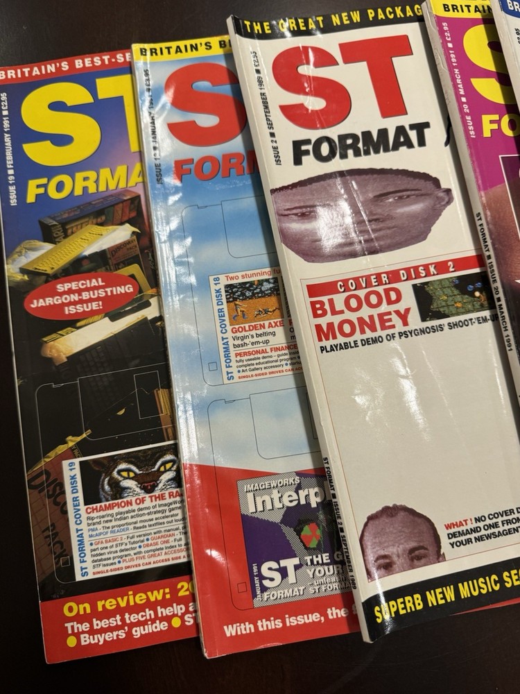 ATARI - ST Format Computer Magazine - UK - (9) Issues - 1989 & 1991