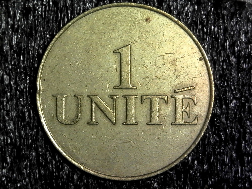 France - Unité 1 (No Mintmark) Token 30mm (c67)