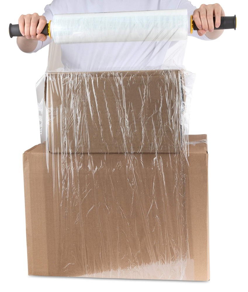 Modern Innovations 15" Clear Stretch Wrap, Heavy Duty Shrink – 1000ft Roll