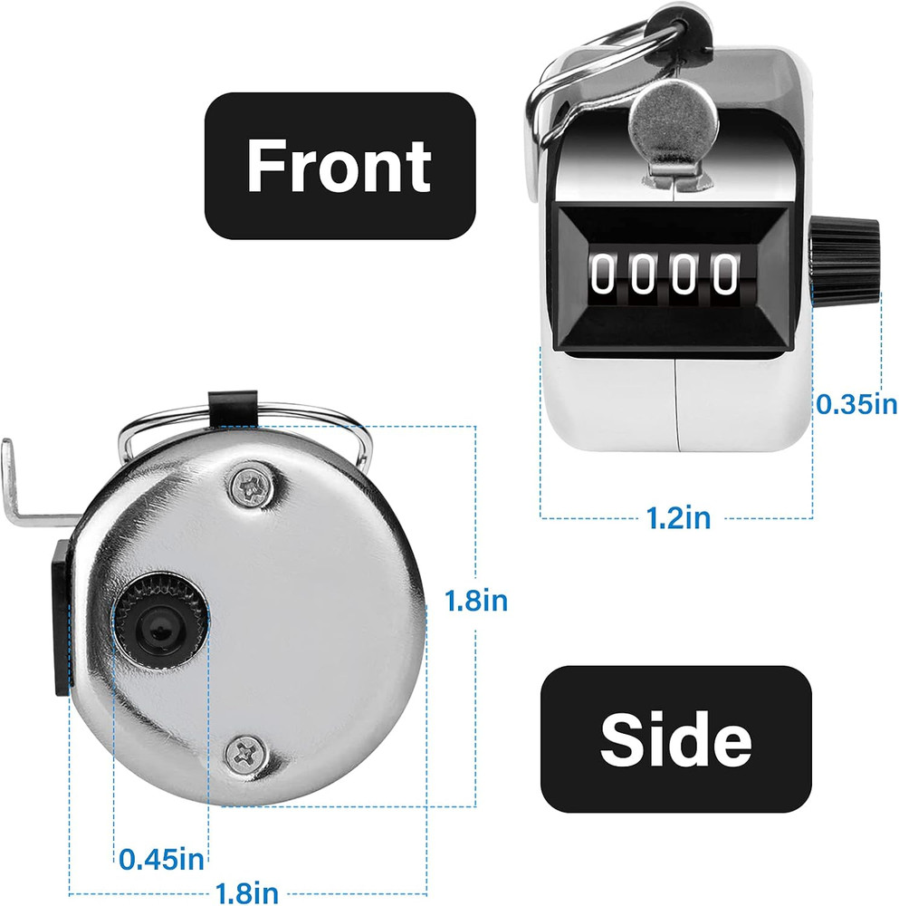 4 Digit Mechanical Tally Counter Handheld Clicker