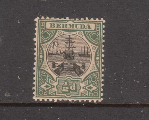 BERMUDA....  1906  ½d  black/green, Sg35 mint