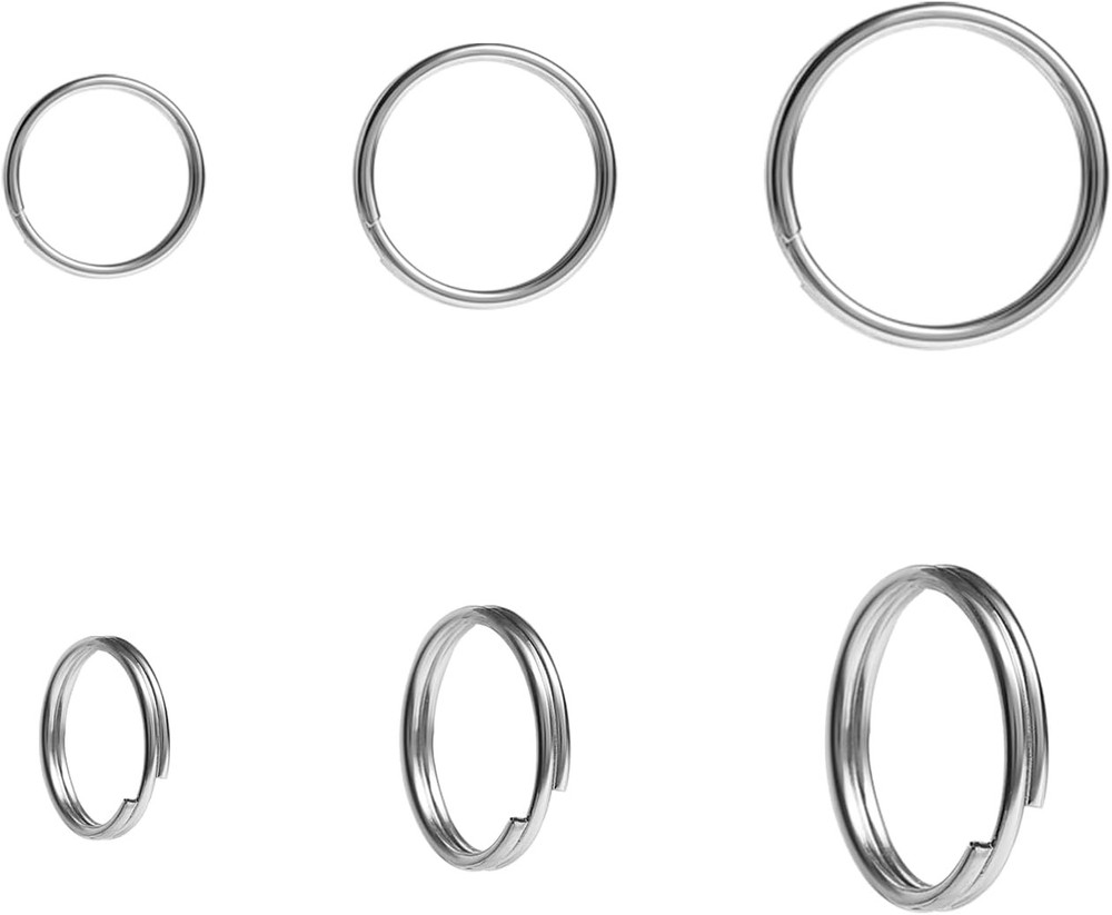 200pcs 10mm Mini Split Jump Ring with Double Loops Small Silver