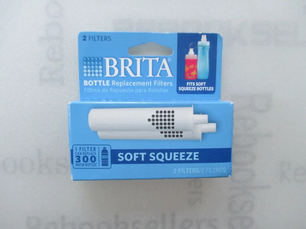 Brita Soft Squeeze Water Filter Bottle Replacement Filters, 2 Count