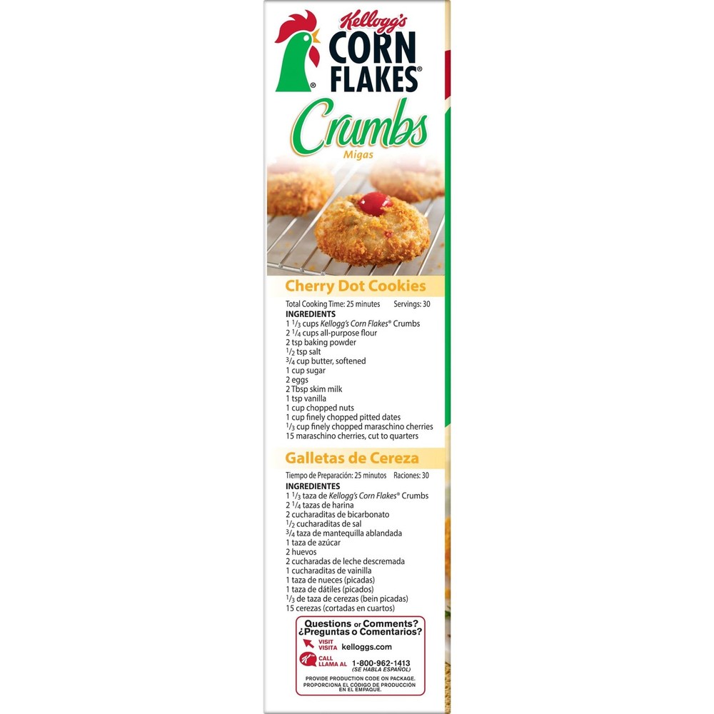 Kellogg’s Corn Flakes Crumbs Original Fat-Free 4 Pack