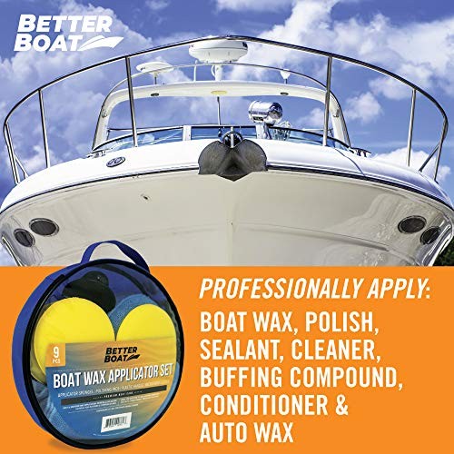 Microfiber Wax Applicator Pads, Soft Foam Hand Polish Sponges and Cloth