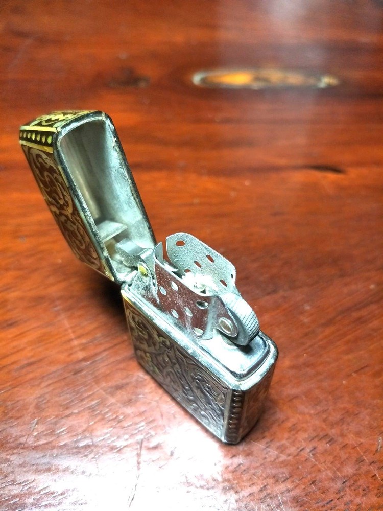 Vintage Thai pattern Gas Cigarette Lighter for Collection