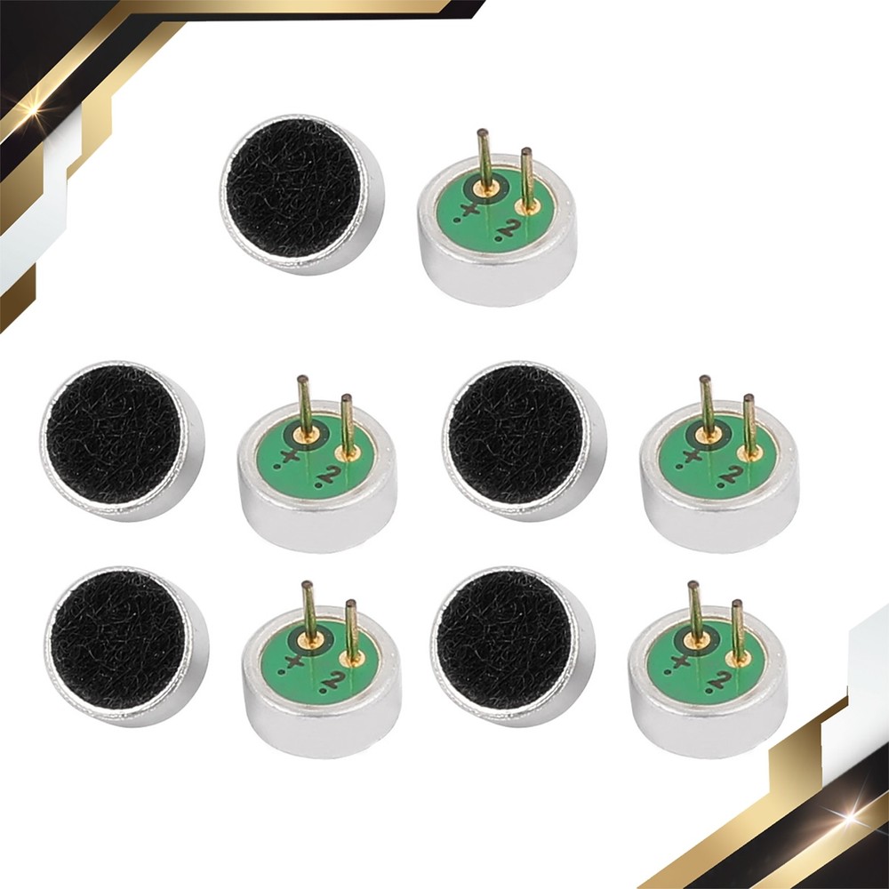 10Pack 6x2.7mm 30-44dB Electret Condenser Microphone Sensitivity Pickup