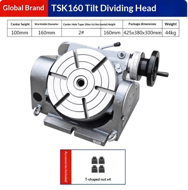 TSK Tilting Table Rotary Table Universal Tilting Milling Machine Indexing Head