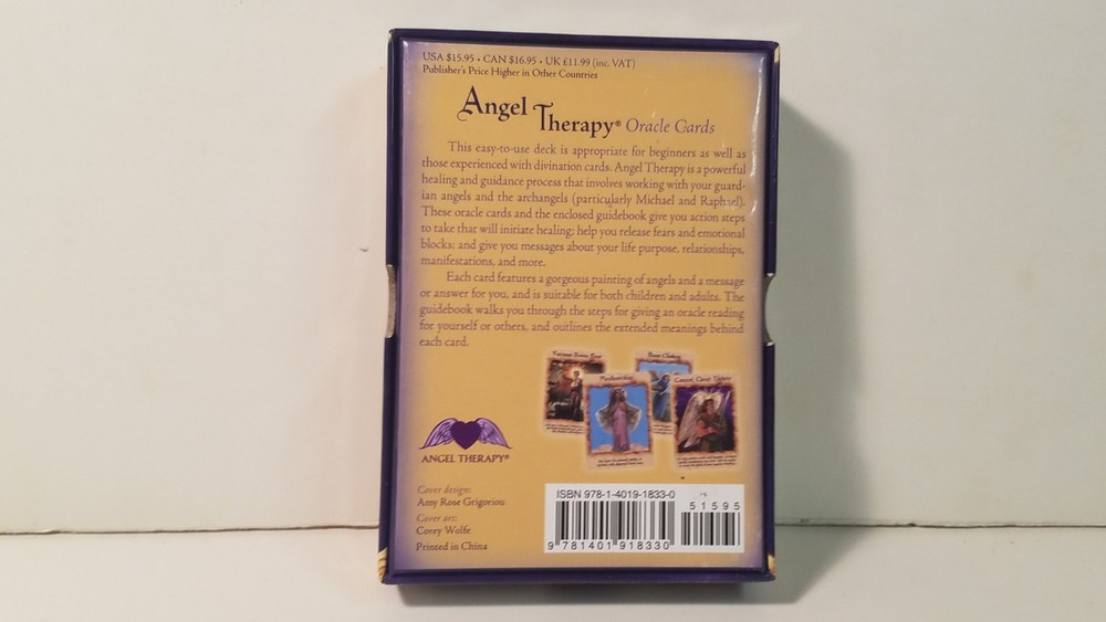 Angel Therapy Oracle Cards and Guidebook by Doreen Virtue