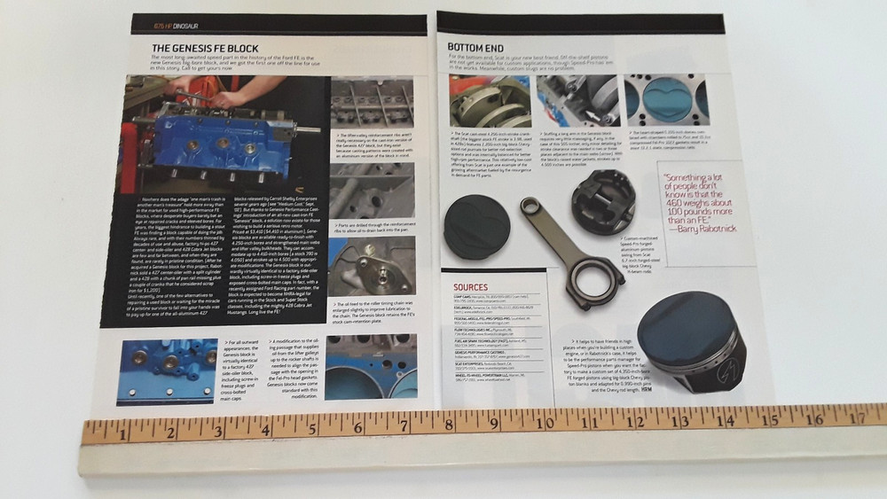 FORD FE ENGINE 505 c.i. 675 H.P. ORIGINAL 2004 ARTICLE