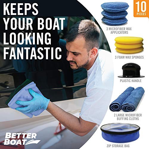 Microfiber Wax Applicator Pads, Soft Foam Hand Polish Sponges and Cloth