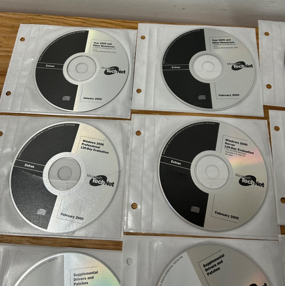 Microsoft TechNet Bundle 1999 2000 Utilities Extras Monthly Issues Service Packs