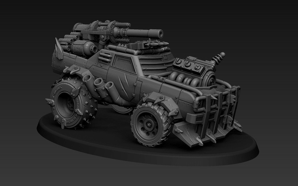 ORK DRAGSTER WITH ENERGY CANNON