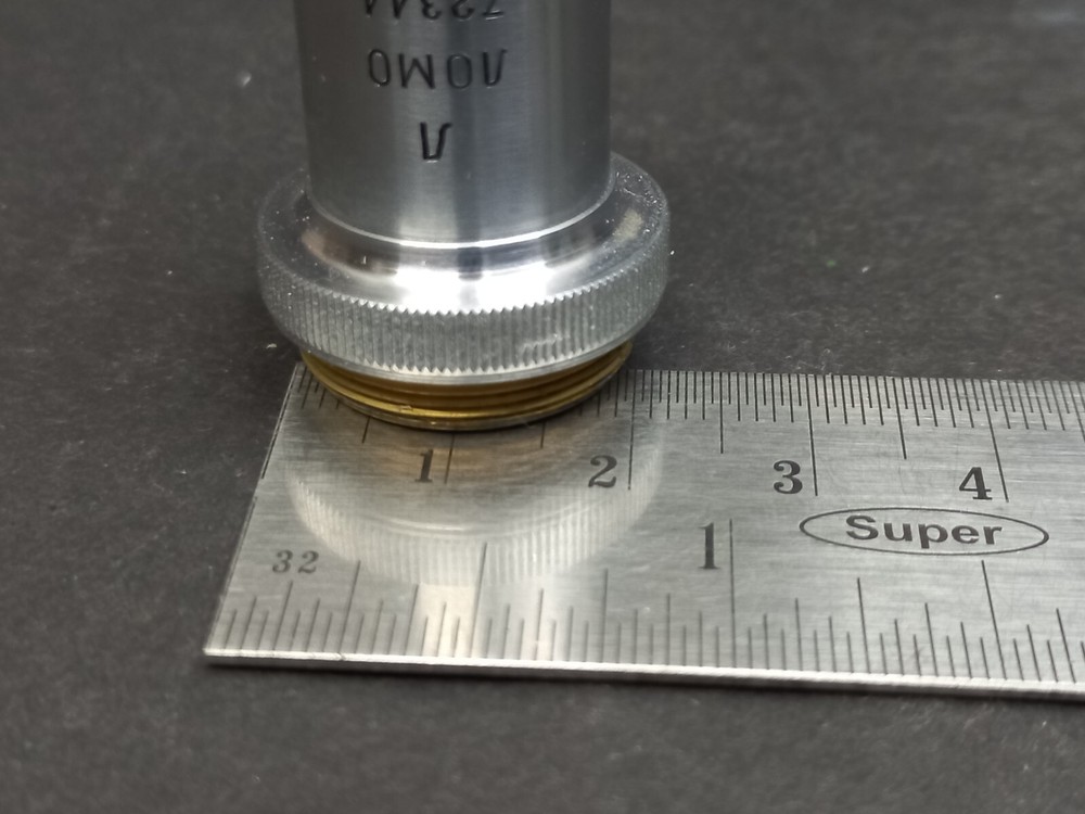 Soviet Vintage Microscope Lens LOMO 20/0,40, USSR Microscope Accessories