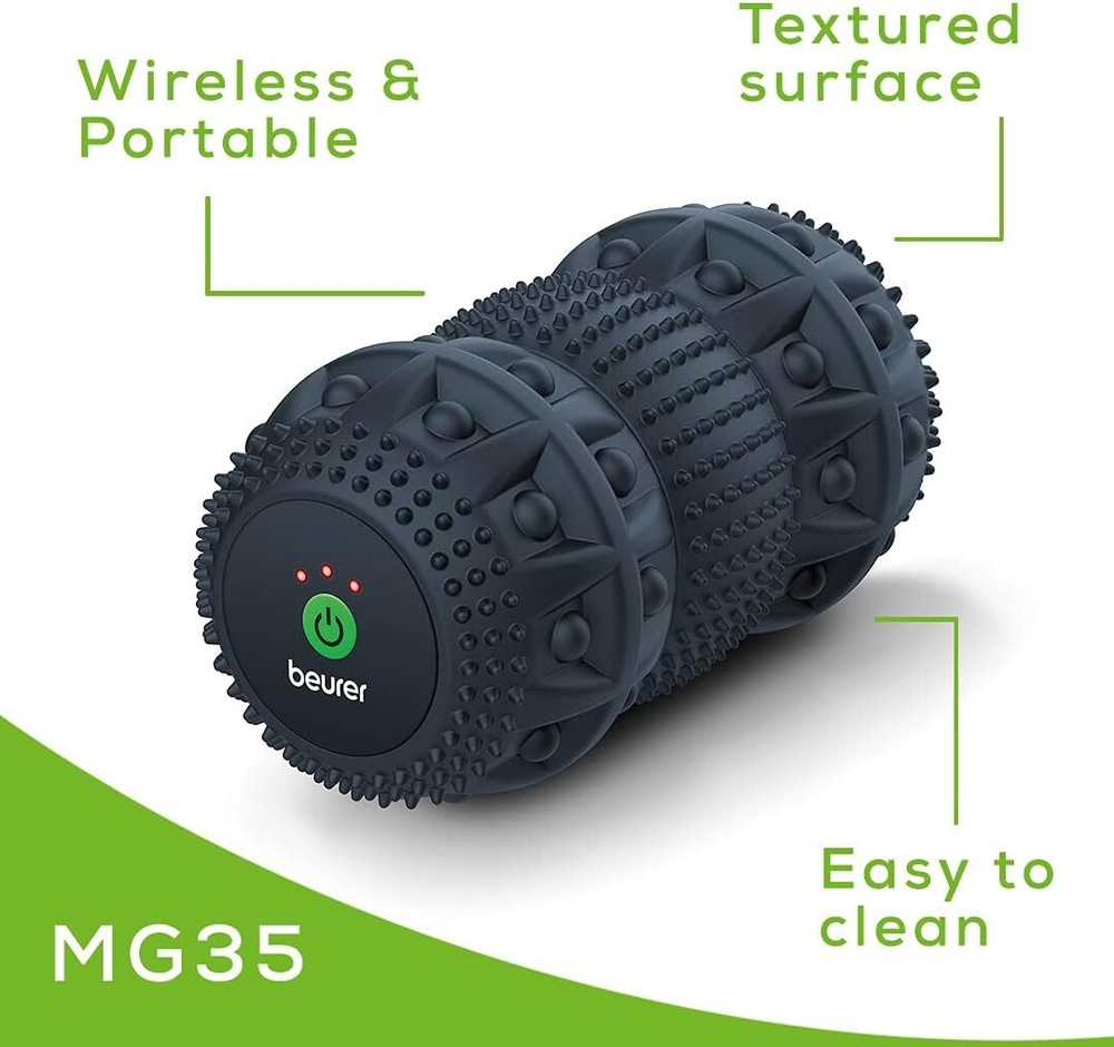 Beurer 3-Speed Vibrating Massage Roller - High-Intensity Deep Tissue Massager