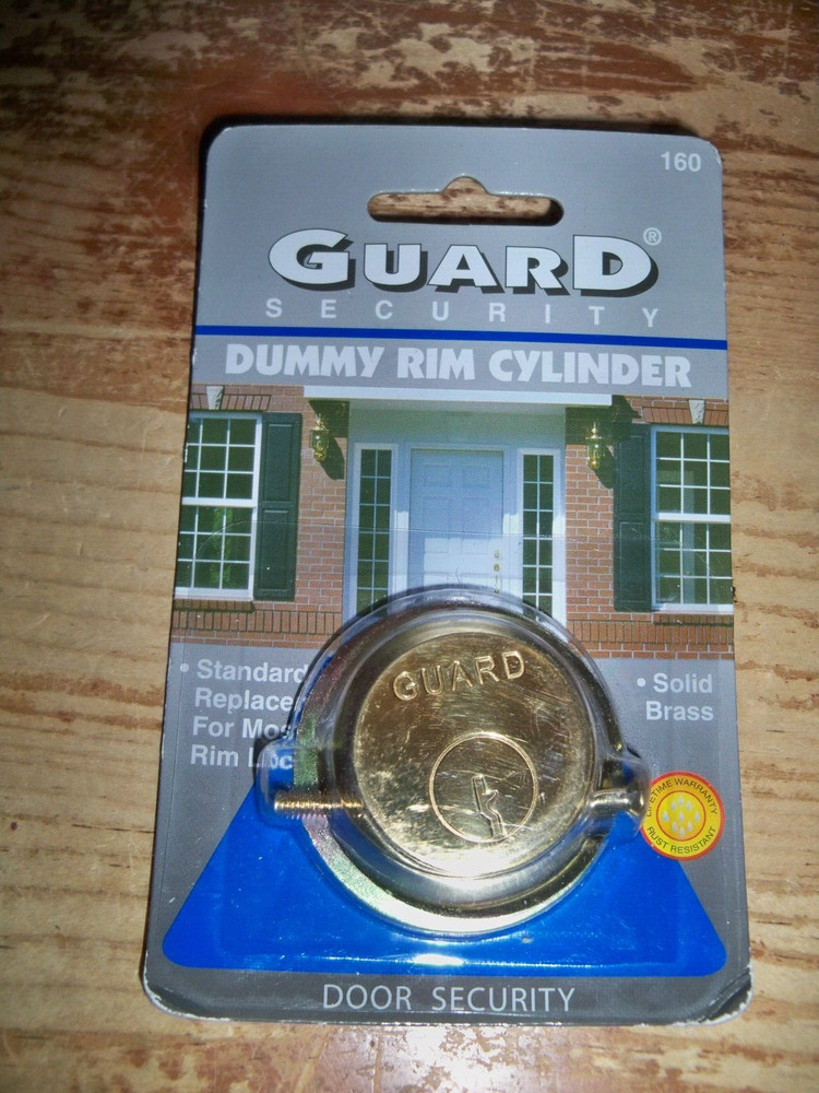 GUARD Door Security -- No. 160 -- Dummy Rim Cylinder -- Solid Brass