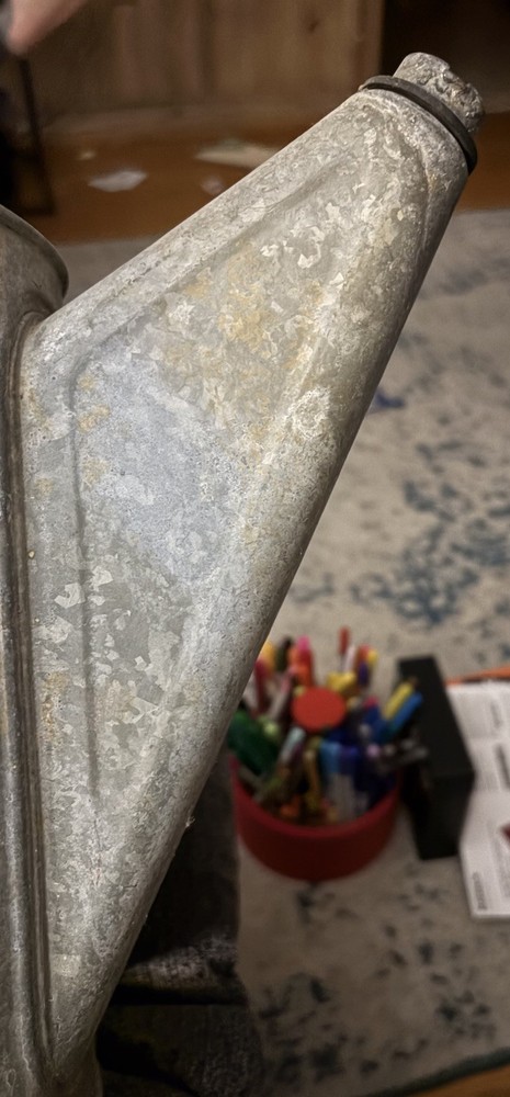 vintage galvanized watering can 10 Qts