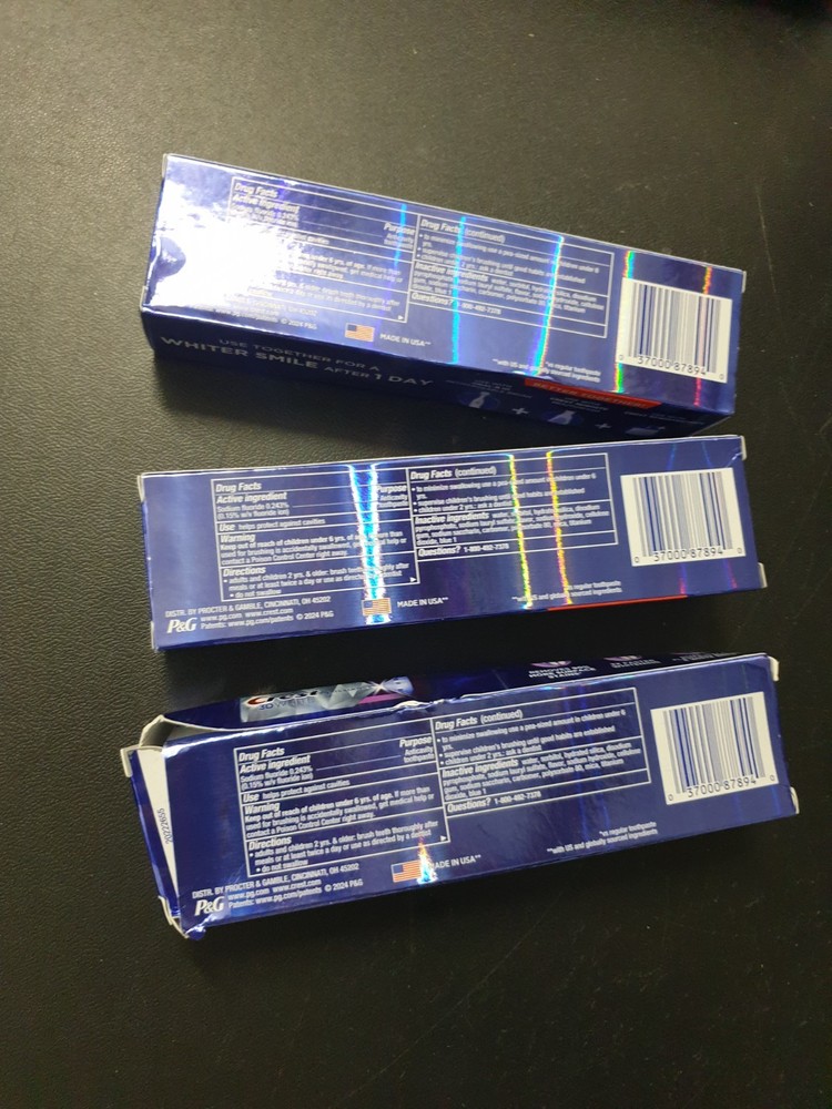 Crest 3D White Advanced Luminous Mint Toothpaste 3.7oz Fluoride Anticavity 3-Pk