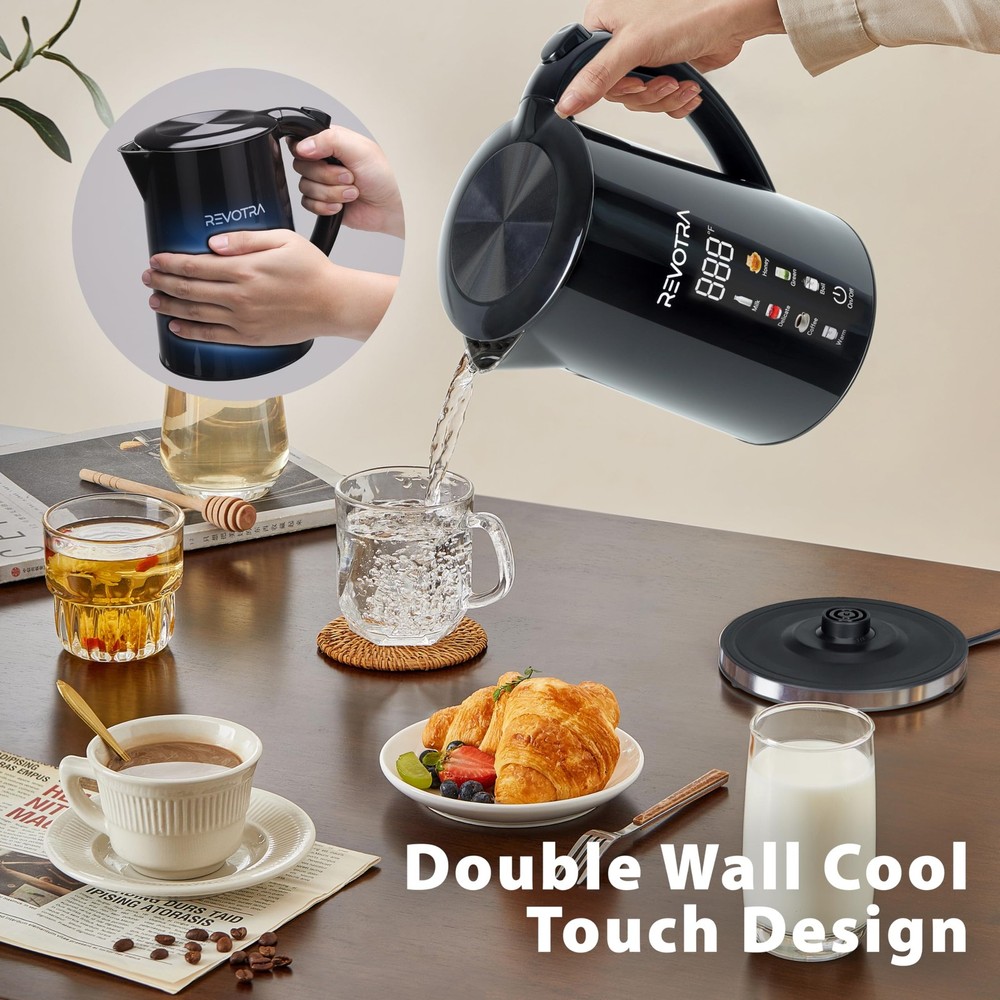 1.7L Electric Kettle, Stainless Steel Interior, 1500 Watt, Fast Boiling Water...