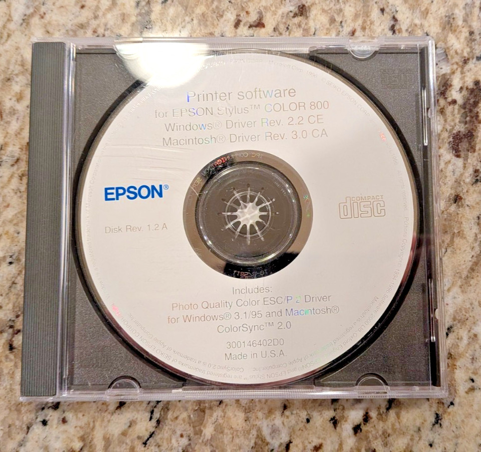 Printer Software for EPSON Stylus COLOR 800