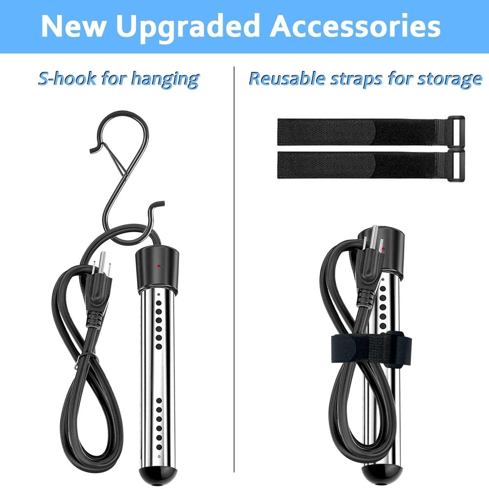 2000W Immersion Water Heater UL Listed,Portable Electric Water Heater