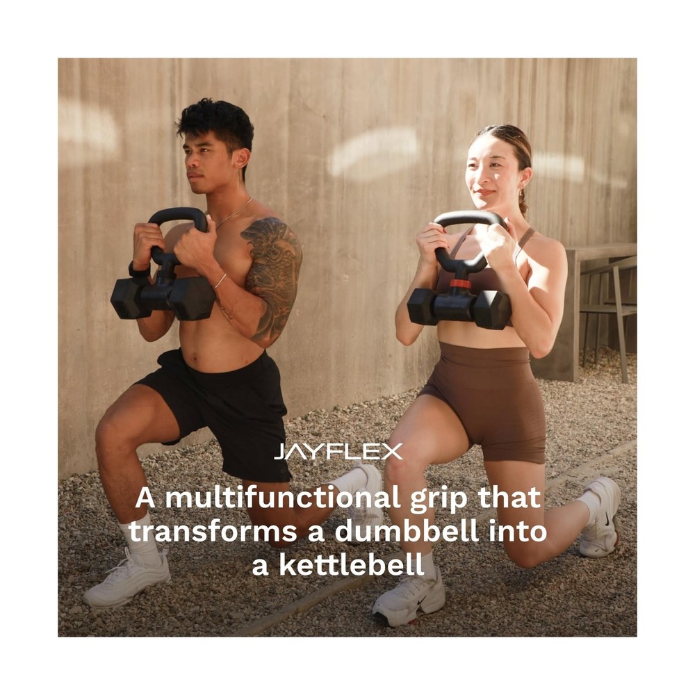 Jayflex Hyperbell Dumbbell Converter - Convert Dumbbells to Barbell... Fast Ship