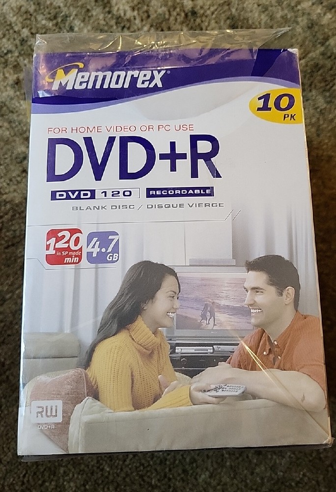 Memorex 10-Pack DVD+R DVD120/4.7gb