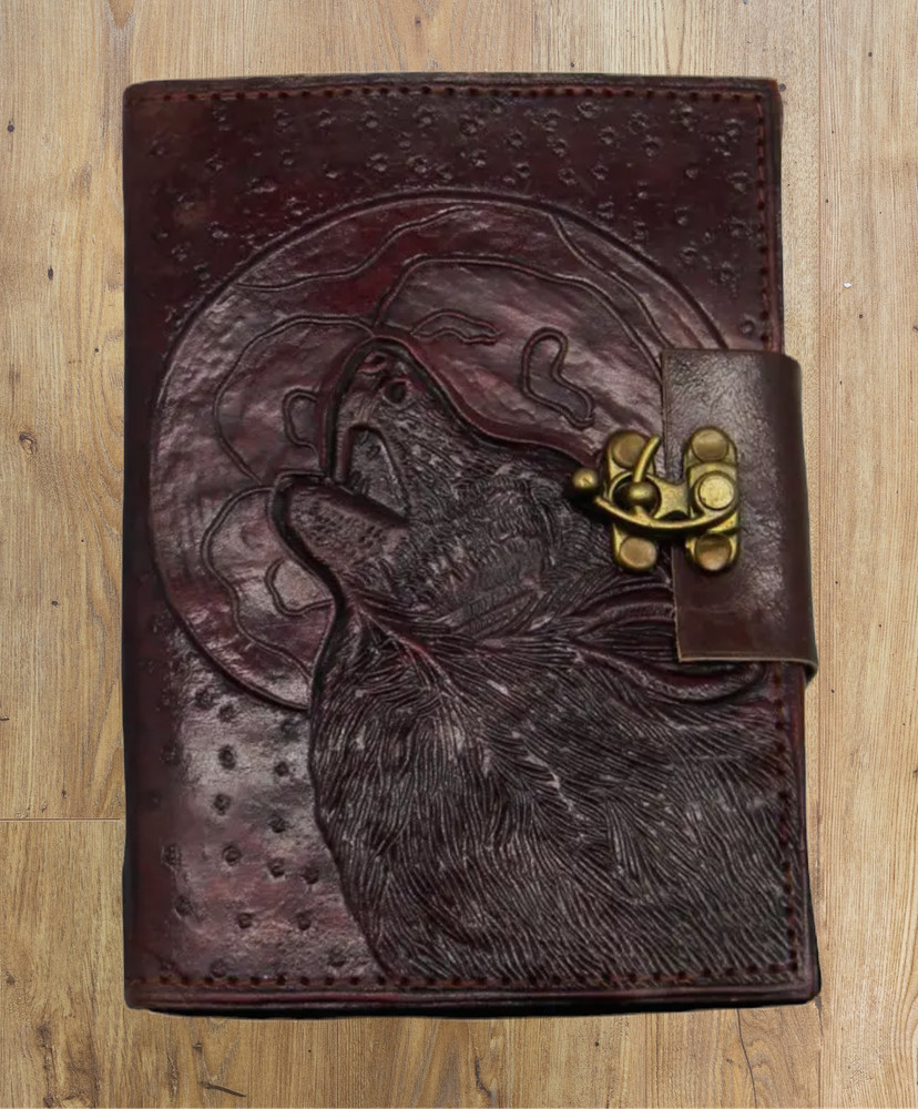 Wolf Leather Embossed Journal