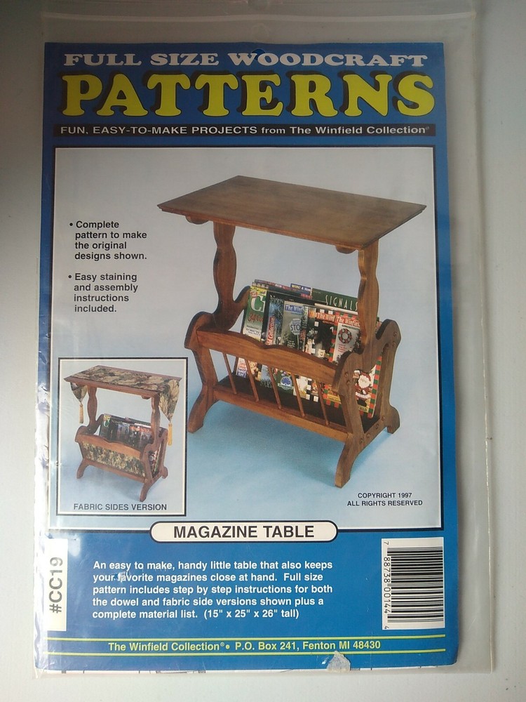 Woodworking Project Paper Plan to Build a Magazine table